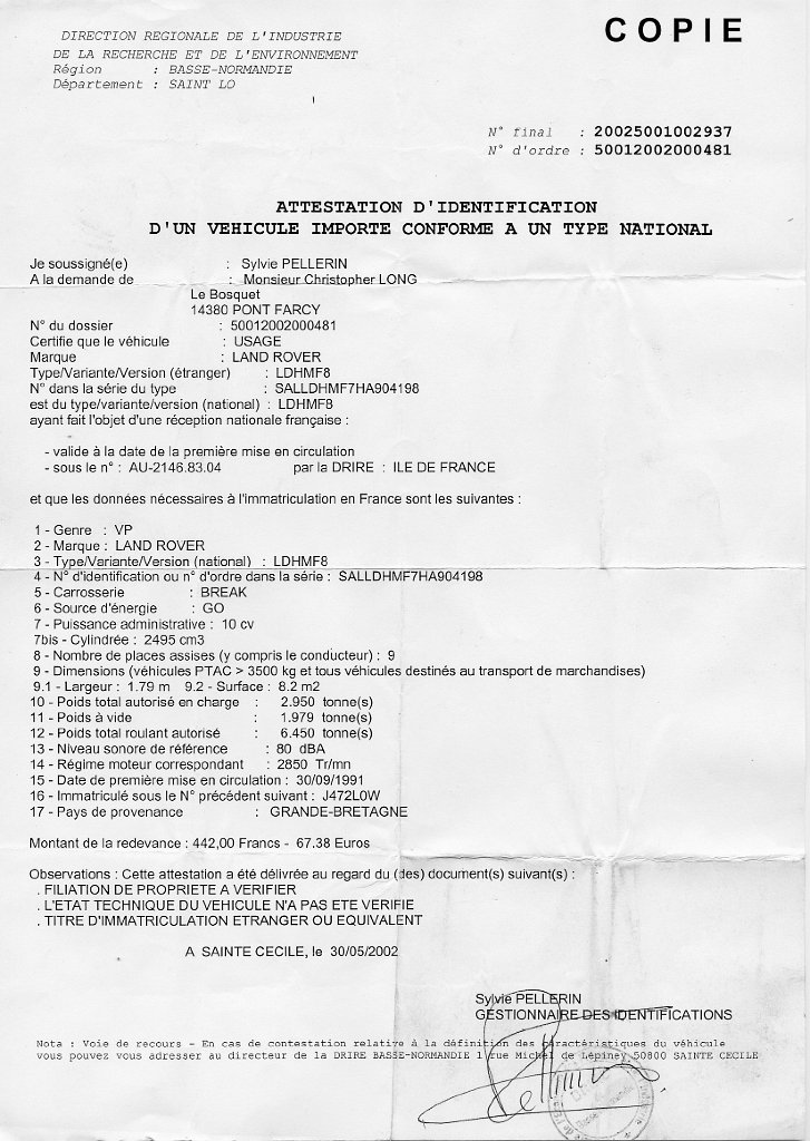 20020530 LAND ROVER Attestation.jpg